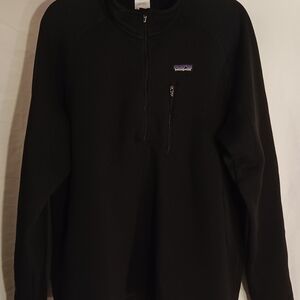 Patagonia Men's Black Sweater 1/4 Zip XL